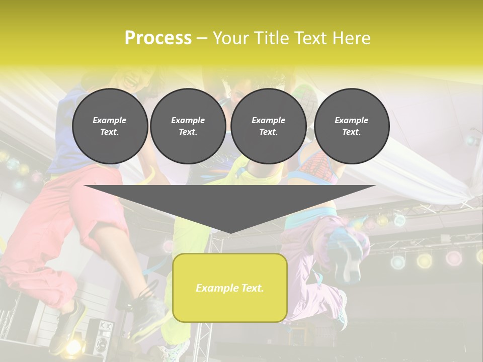 A Group Of Young Women Jumping Up In The Air PowerPoint Template