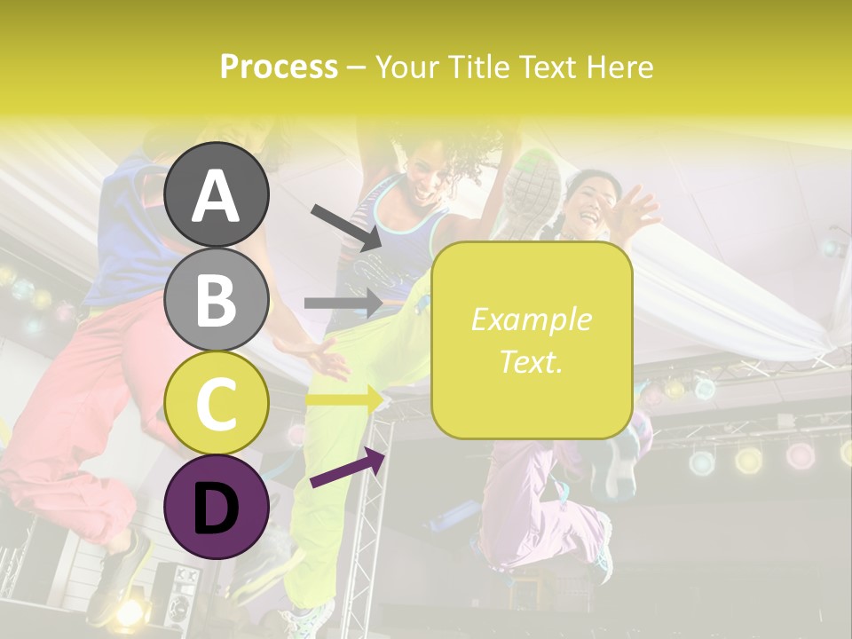 A Group Of Young Women Jumping Up In The Air PowerPoint Template