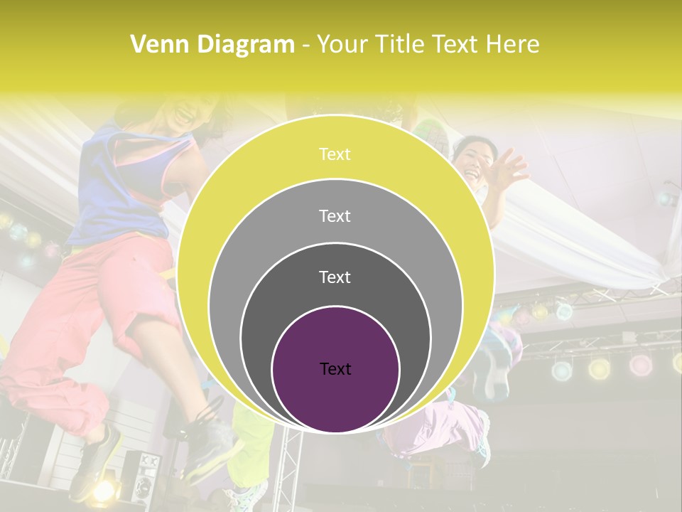 A Group Of Young Women Jumping Up In The Air PowerPoint Template