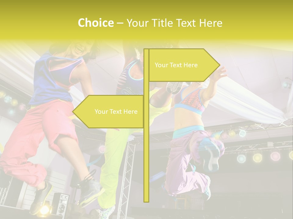 A Group Of Young Women Jumping Up In The Air PowerPoint Template