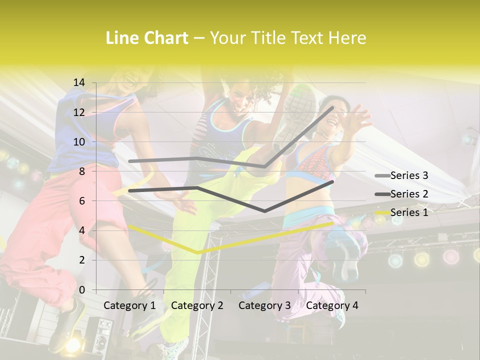 A Group Of Young Women Jumping Up In The Air PowerPoint Template