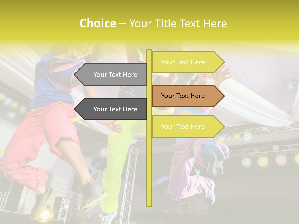 A Group Of Young Women Jumping Up In The Air PowerPoint Template