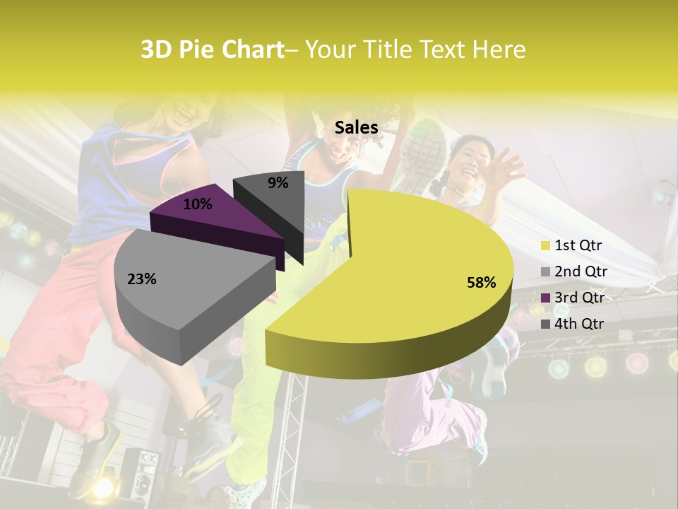 A Group Of Young Women Jumping Up In The Air PowerPoint Template