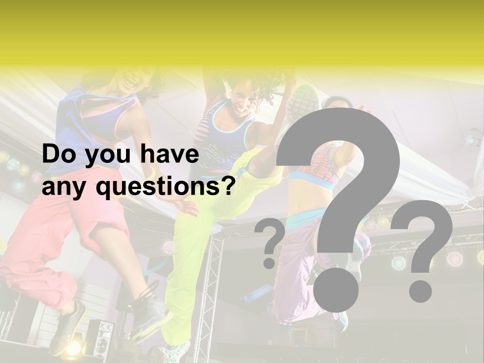 A Group Of Young Women Jumping Up In The Air PowerPoint Template