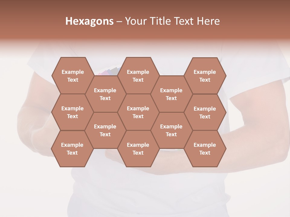 A Man Holding A Fan Of Color Samples In His Hands PowerPoint Template