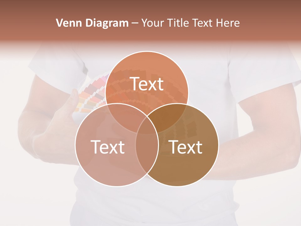 A Man Holding A Fan Of Color Samples In His Hands PowerPoint Template