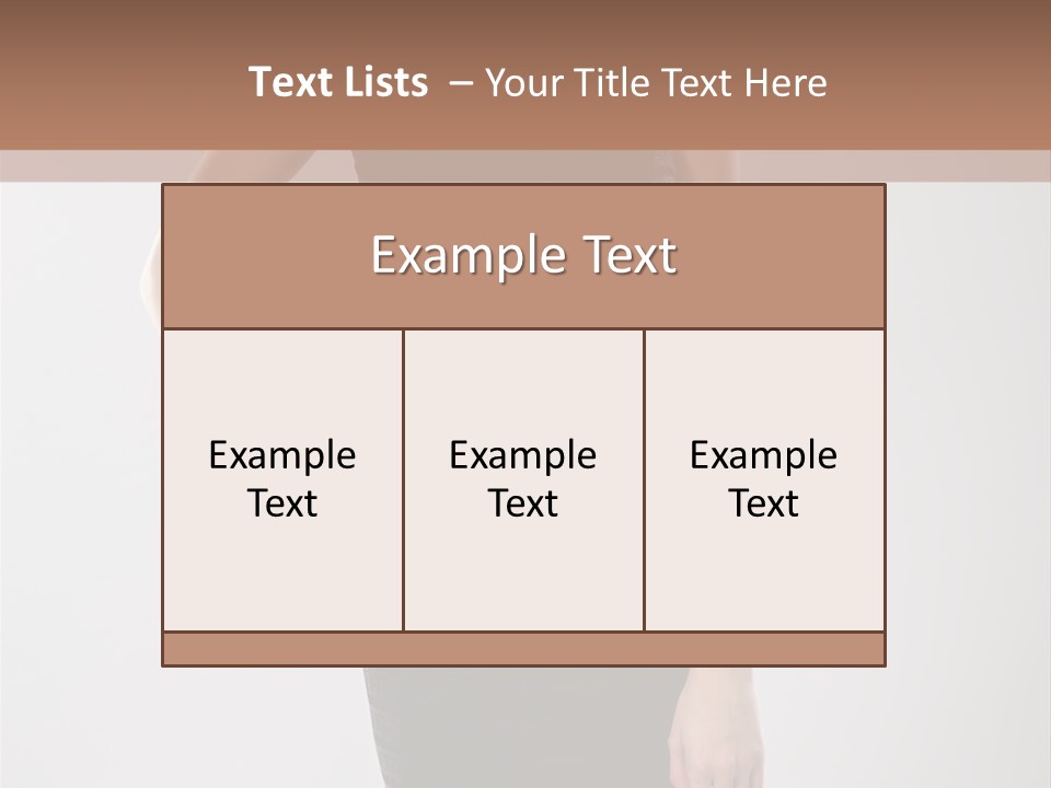 A Woman In A Black Dress Is Posing For A Picture PowerPoint Template