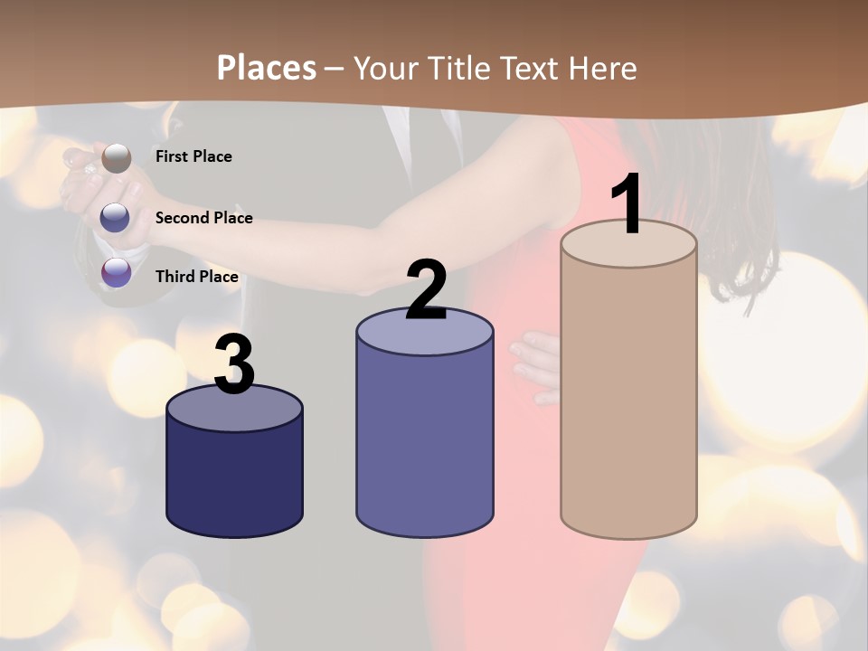 A Man And Woman Dancing Together In A Dance Pose PowerPoint Template