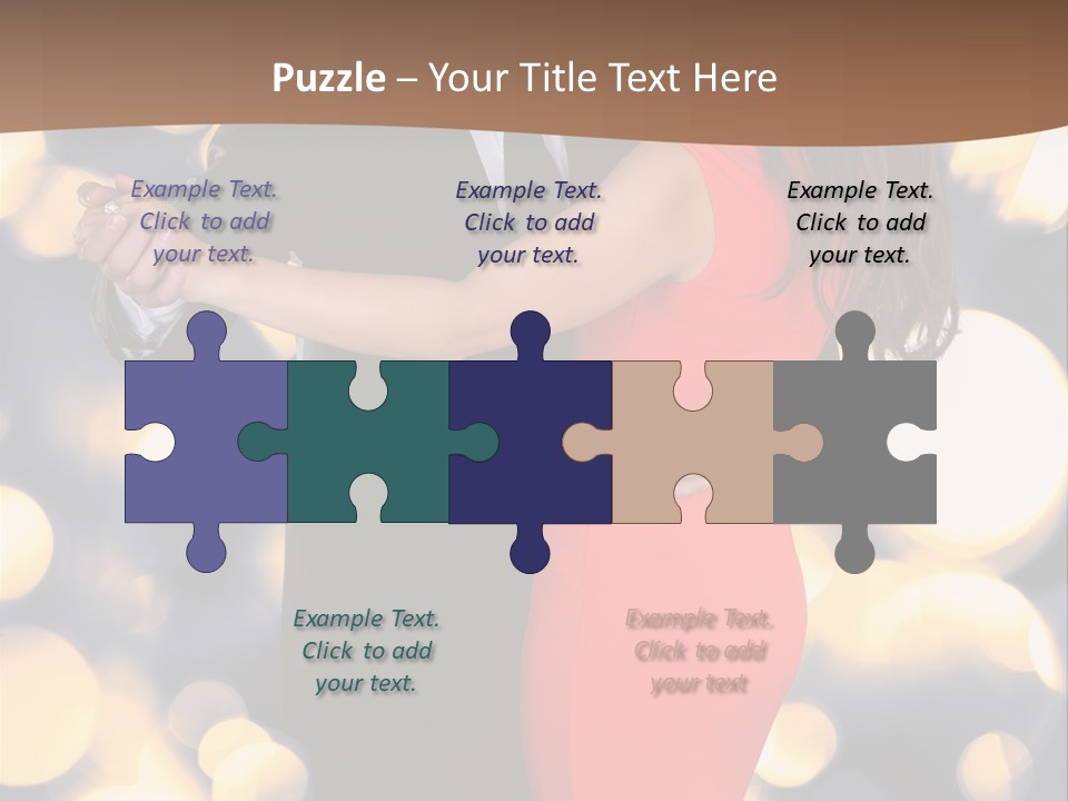 A Man And Woman Dancing Together In A Dance Pose PowerPoint Template