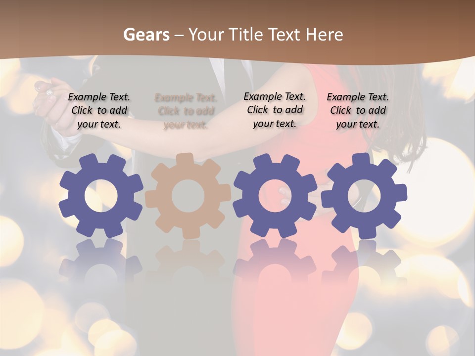 A Man And Woman Dancing Together In A Dance Pose PowerPoint Template