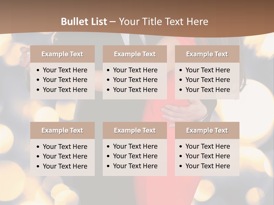 A Man And Woman Dancing Together In A Dance Pose PowerPoint Template