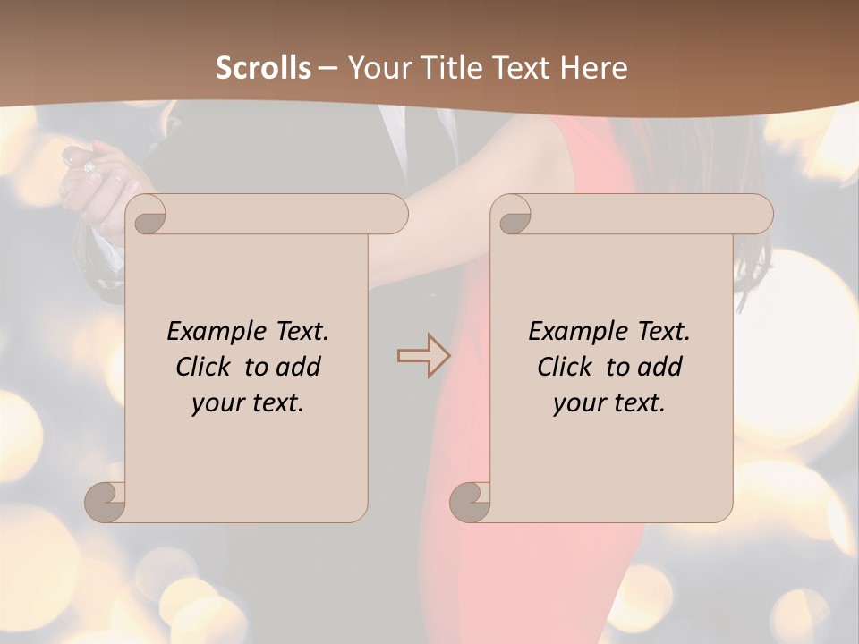 A Man And Woman Dancing Together In A Dance Pose PowerPoint Template
