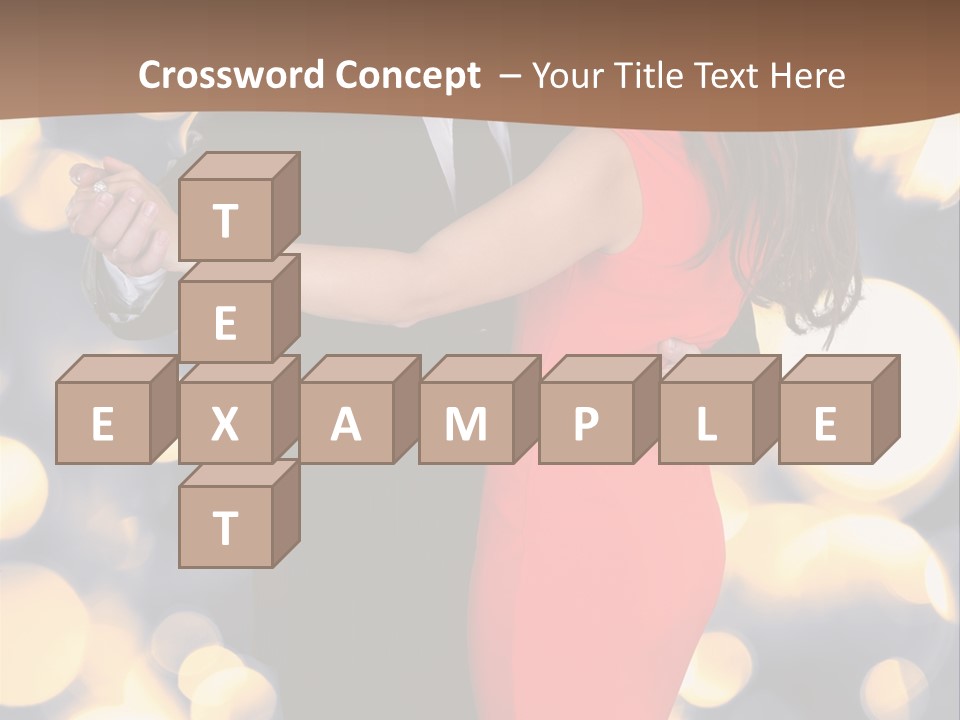 A Man And Woman Dancing Together In A Dance Pose PowerPoint Template