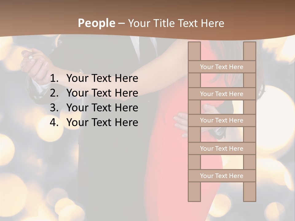 A Man And Woman Dancing Together In A Dance Pose PowerPoint Template