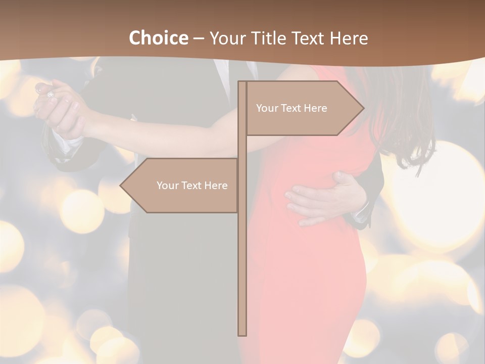 A Man And Woman Dancing Together In A Dance Pose PowerPoint Template