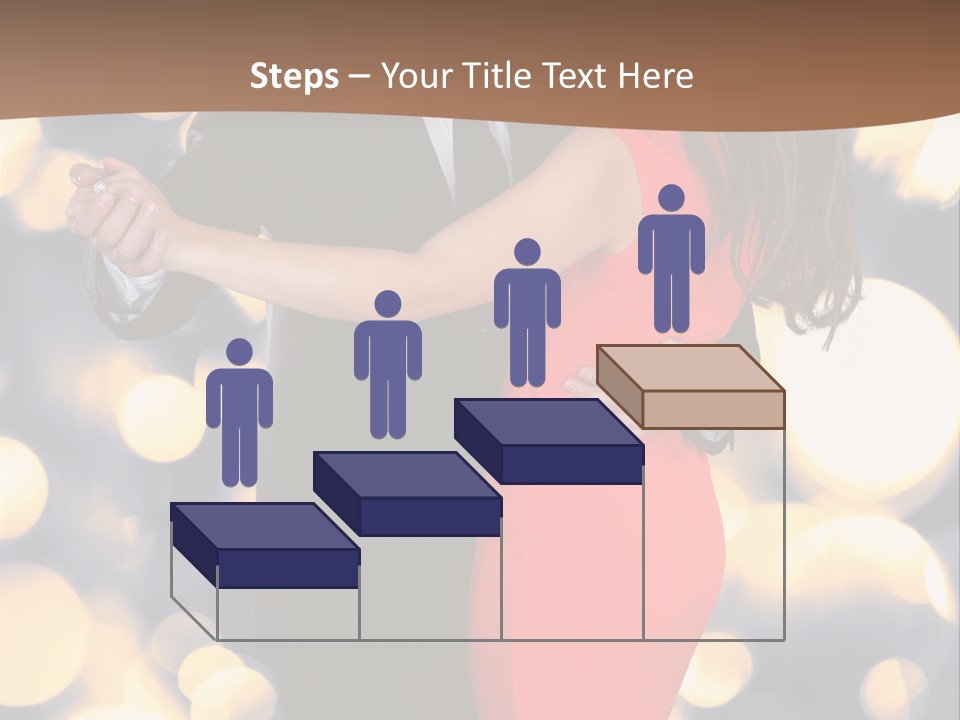 A Man And Woman Dancing Together In A Dance Pose PowerPoint Template