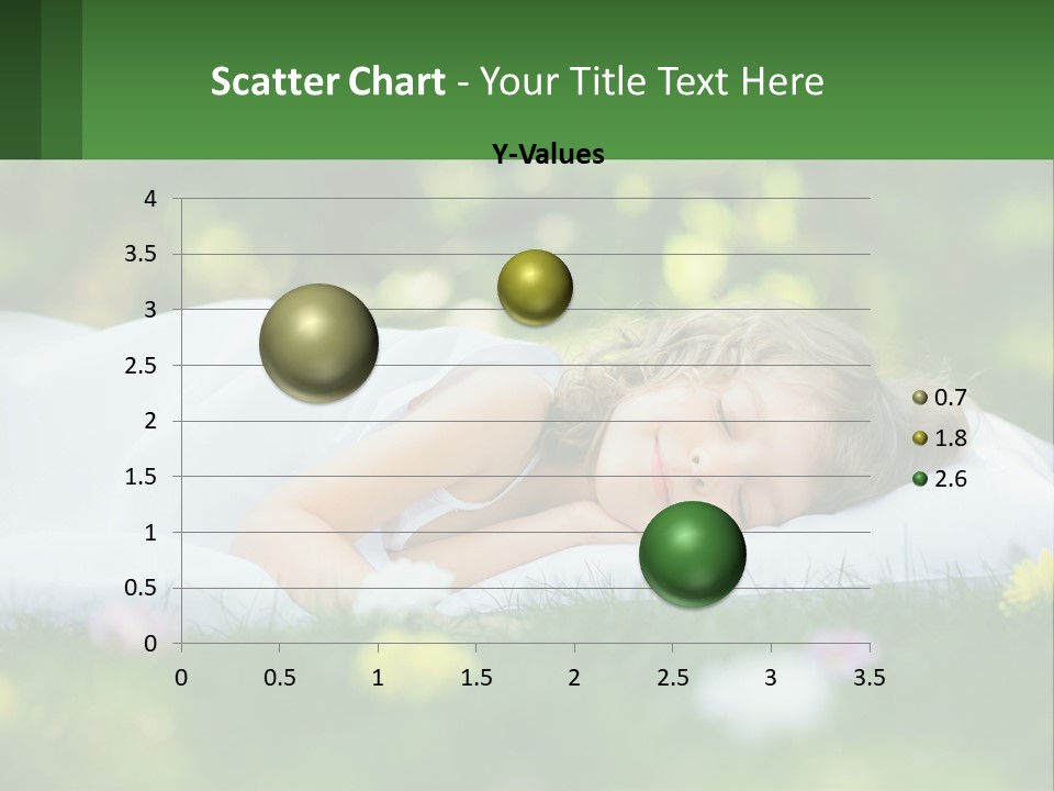 A Little Girl Is Sleeping On A Blanket In The Grass PowerPoint Template