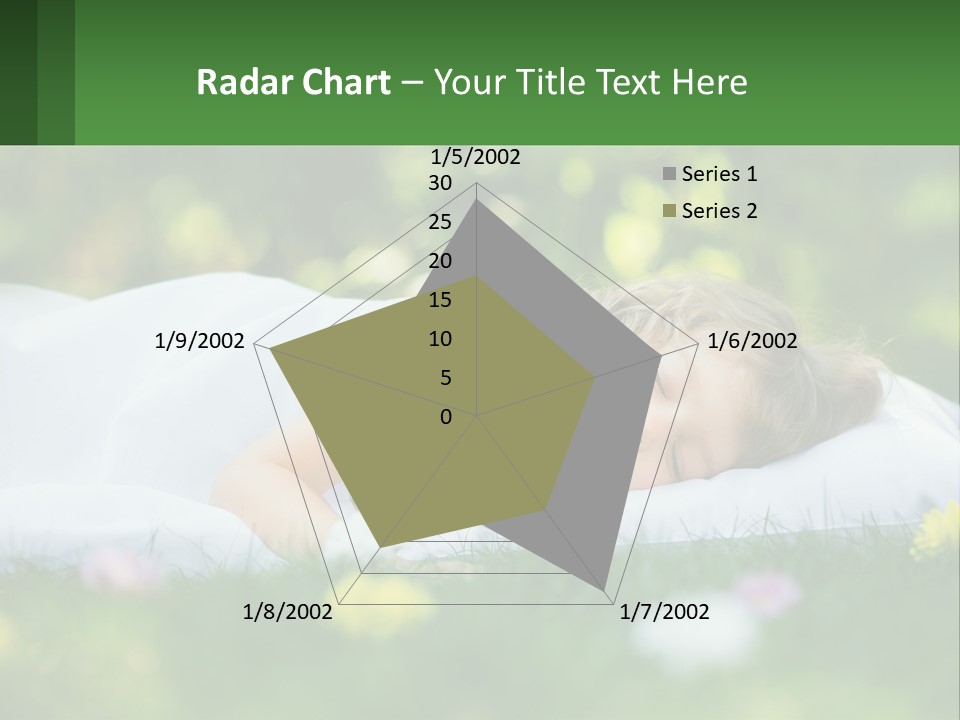 A Little Girl Is Sleeping On A Blanket In The Grass PowerPoint Template