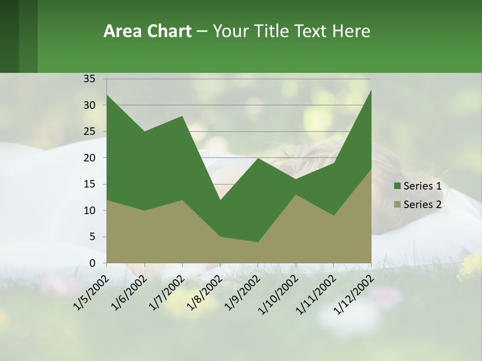 A Little Girl Is Sleeping On A Blanket In The Grass PowerPoint Template