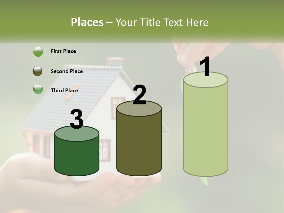 A Person Holding A Key To A House PowerPoint Template