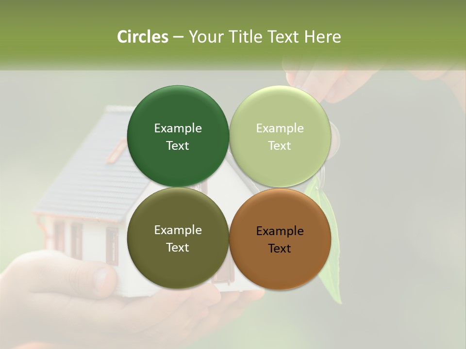 A Person Holding A Key To A House PowerPoint Template