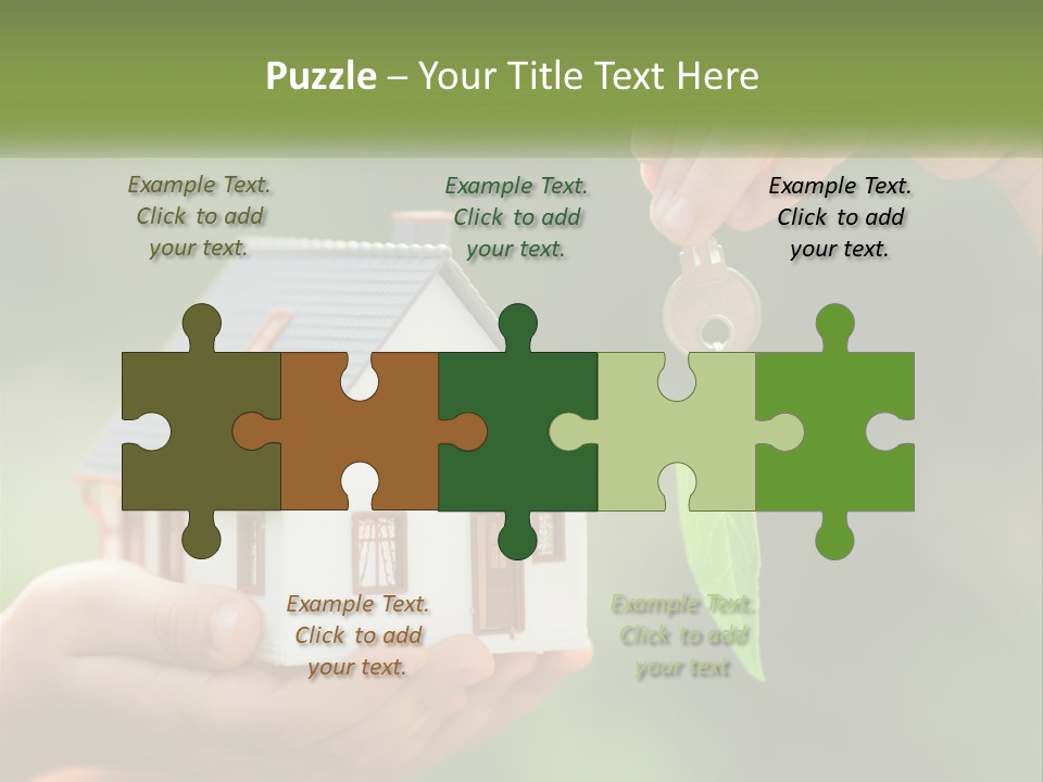 A Person Holding A Key To A House PowerPoint Template