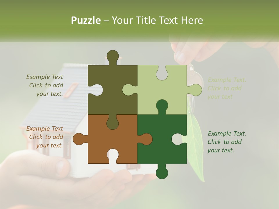 A Person Holding A Key To A House PowerPoint Template