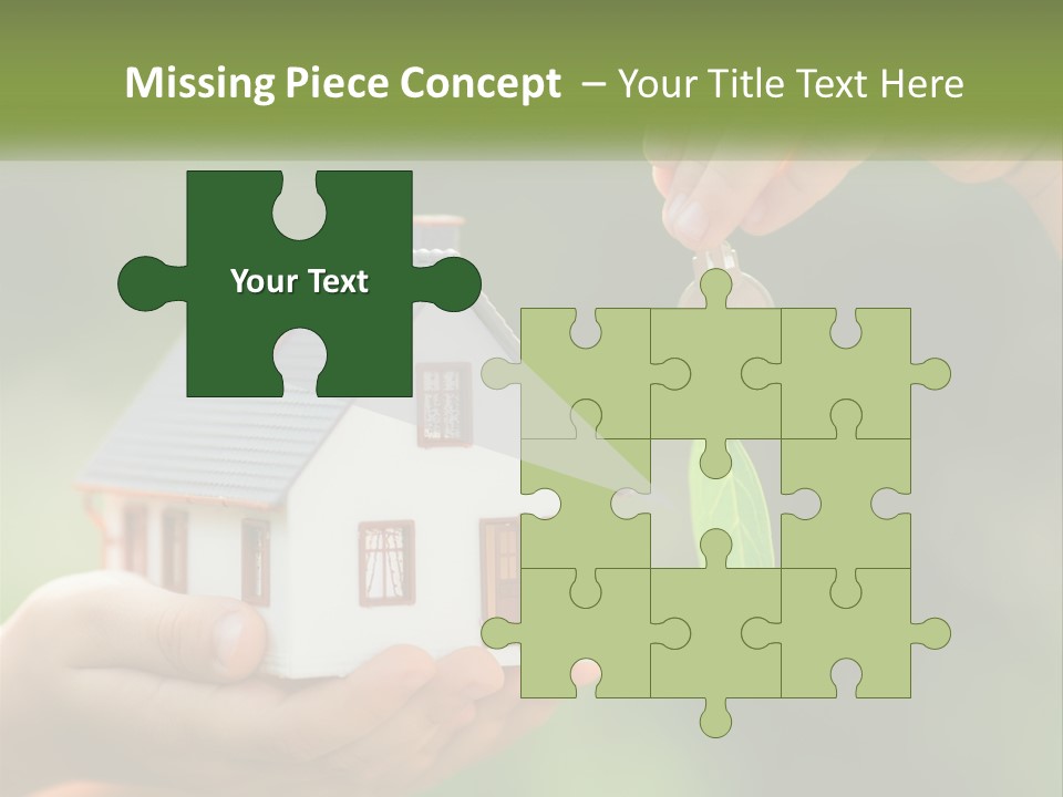 A Person Holding A Key To A House PowerPoint Template