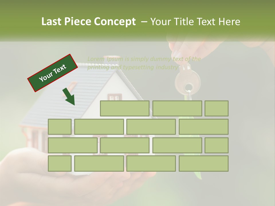 A Person Holding A Key To A House PowerPoint Template