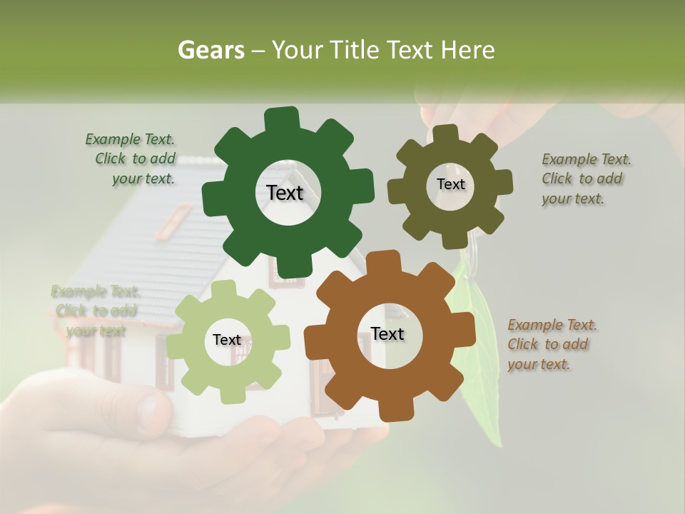 A Person Holding A Key To A House PowerPoint Template