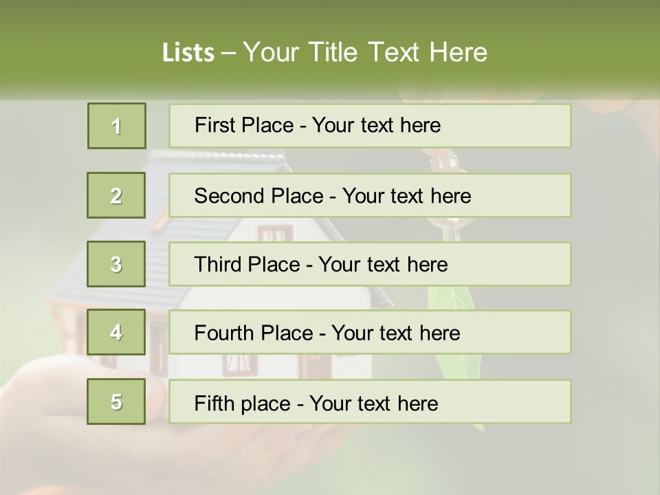 A Person Holding A Key To A House PowerPoint Template