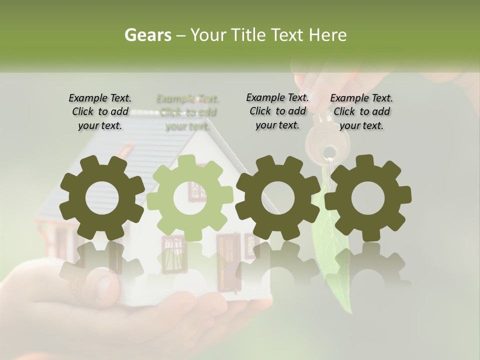 A Person Holding A Key To A House PowerPoint Template