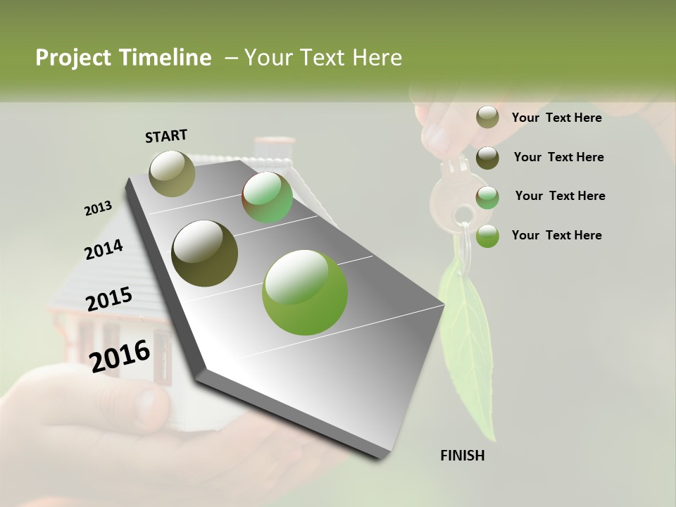 A Person Holding A Key To A House PowerPoint Template