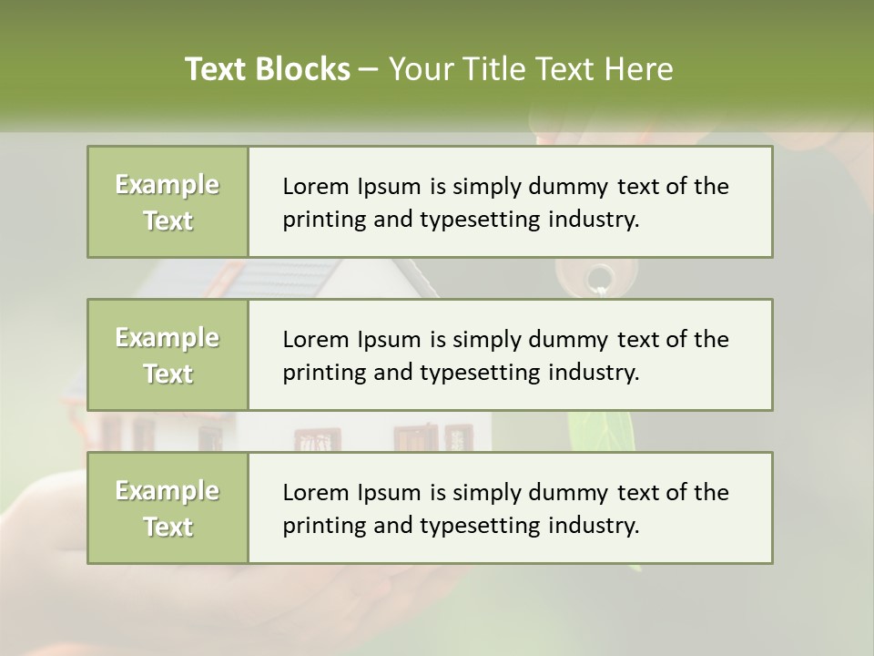 A Person Holding A Key To A House PowerPoint Template