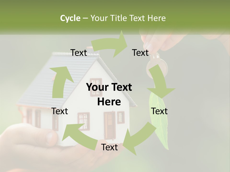 A Person Holding A Key To A House PowerPoint Template
