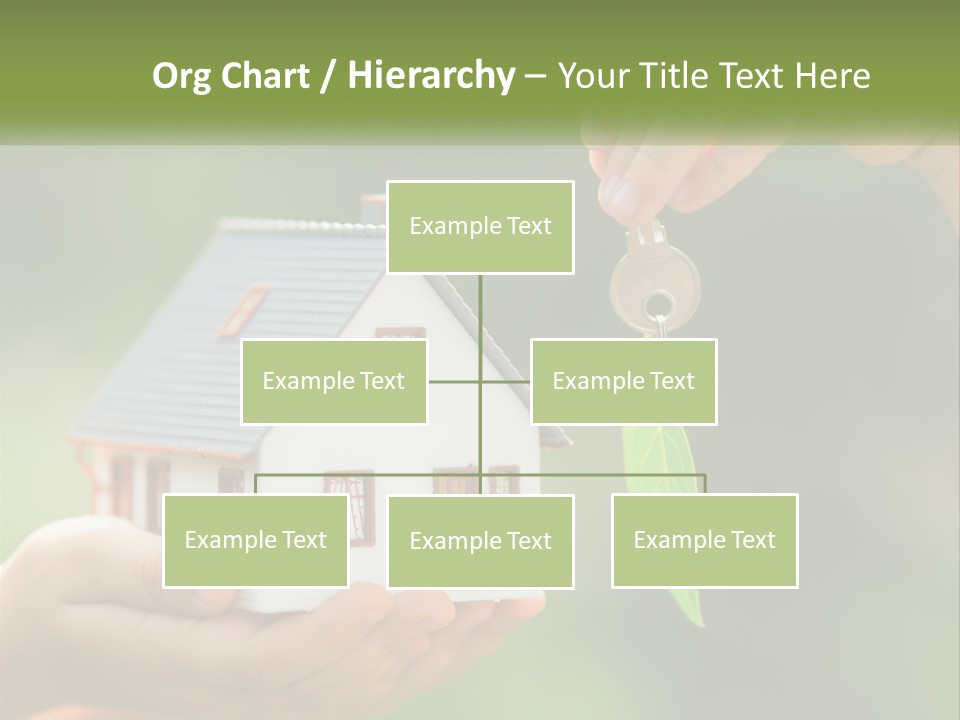 A Person Holding A Key To A House PowerPoint Template