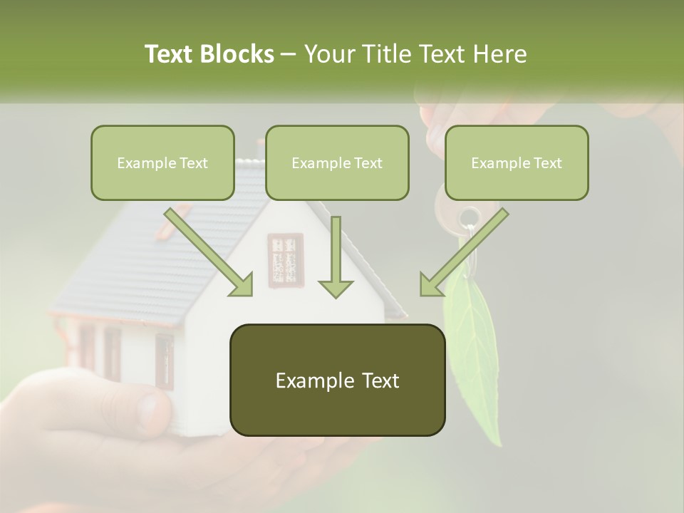A Person Holding A Key To A House PowerPoint Template