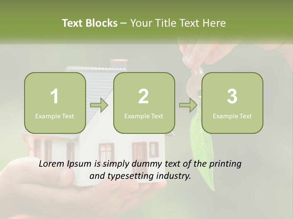 A Person Holding A Key To A House PowerPoint Template