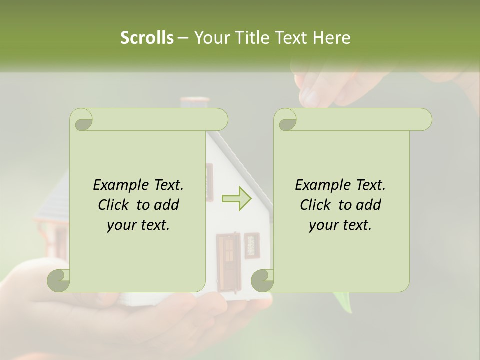 A Person Holding A Key To A House PowerPoint Template