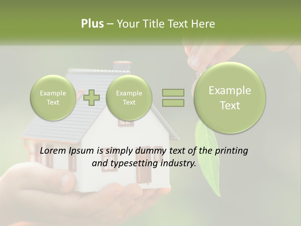 A Person Holding A Key To A House PowerPoint Template