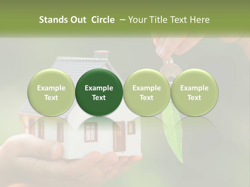 A Person Holding A Key To A House PowerPoint Template