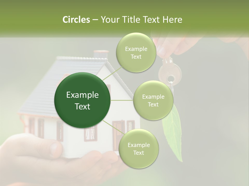 A Person Holding A Key To A House PowerPoint Template
