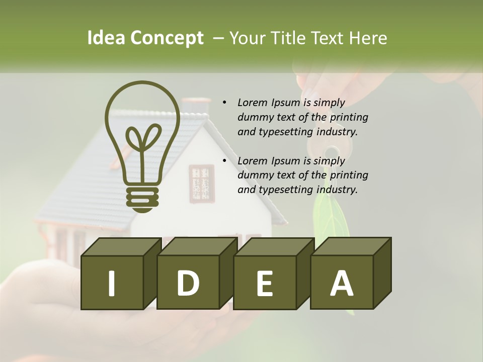 A Person Holding A Key To A House PowerPoint Template