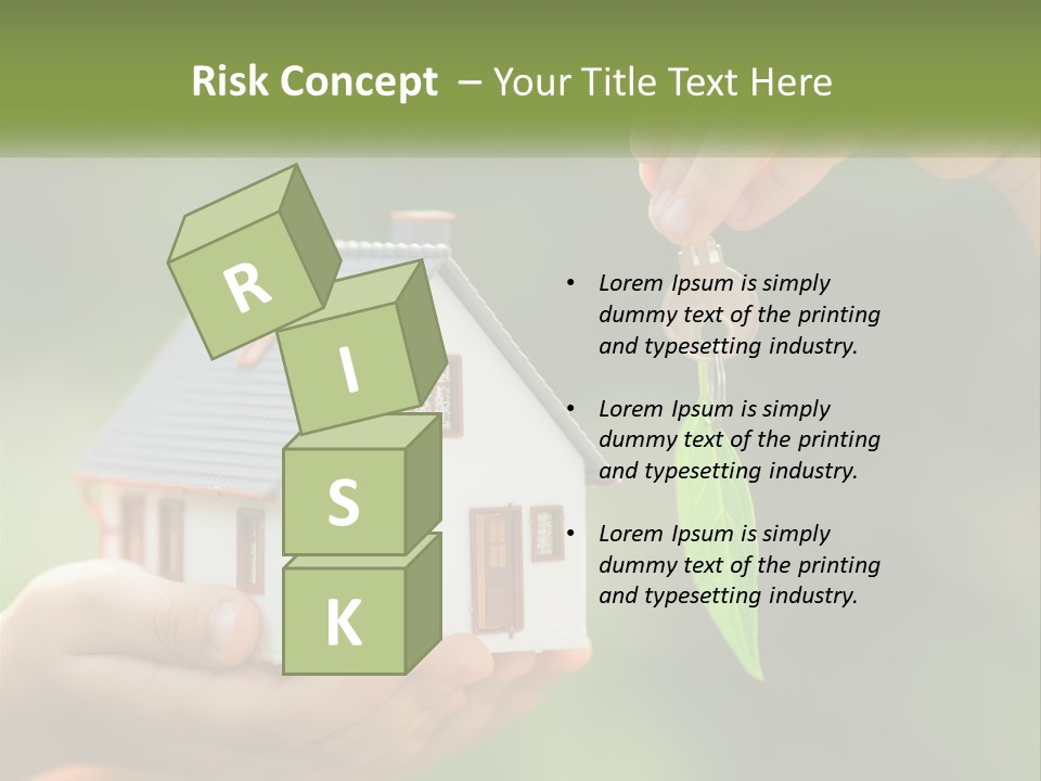 A Person Holding A Key To A House PowerPoint Template