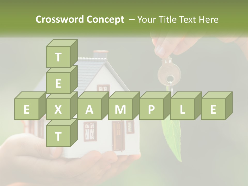 A Person Holding A Key To A House PowerPoint Template