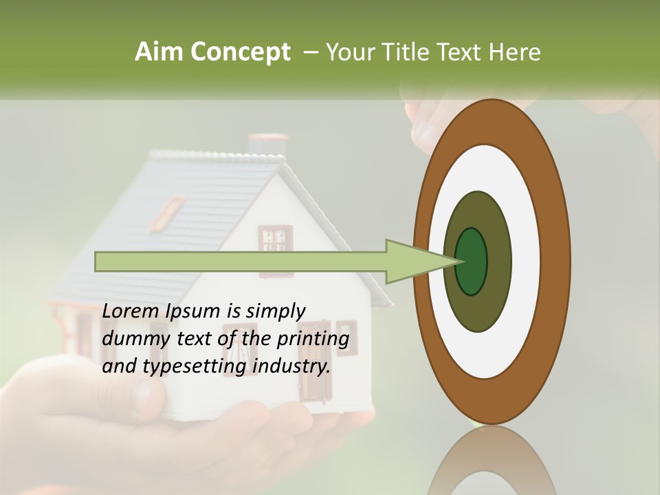 A Person Holding A Key To A House PowerPoint Template