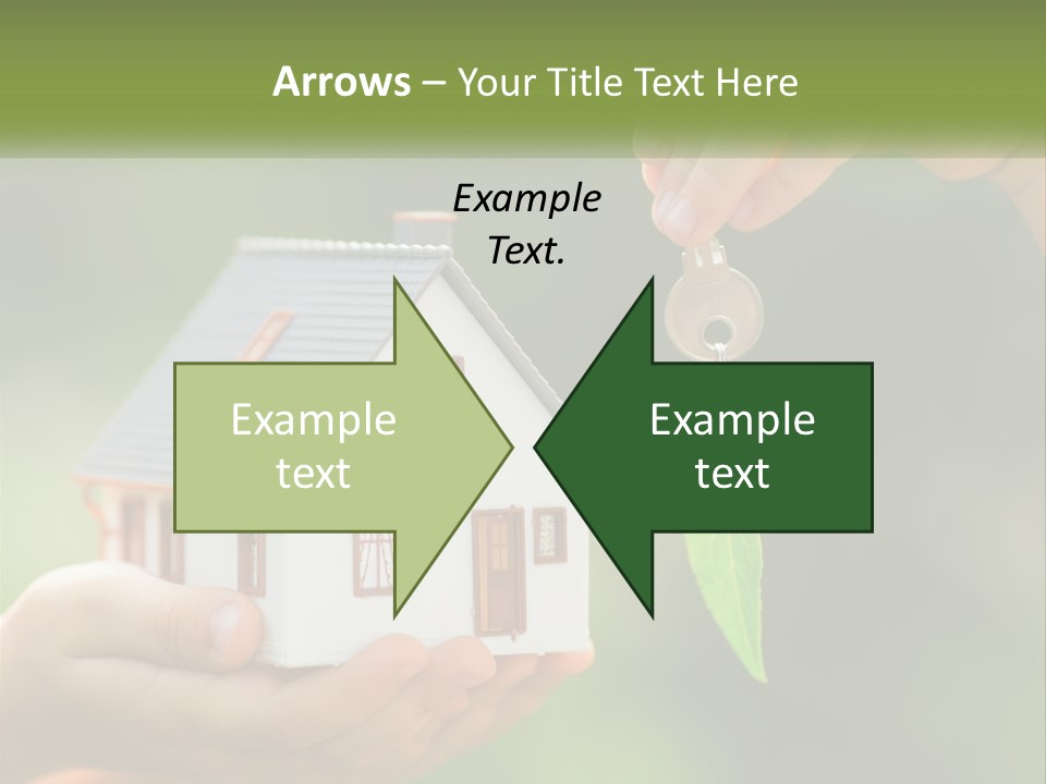 A Person Holding A Key To A House PowerPoint Template