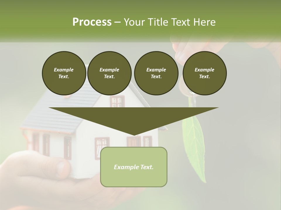 A Person Holding A Key To A House PowerPoint Template