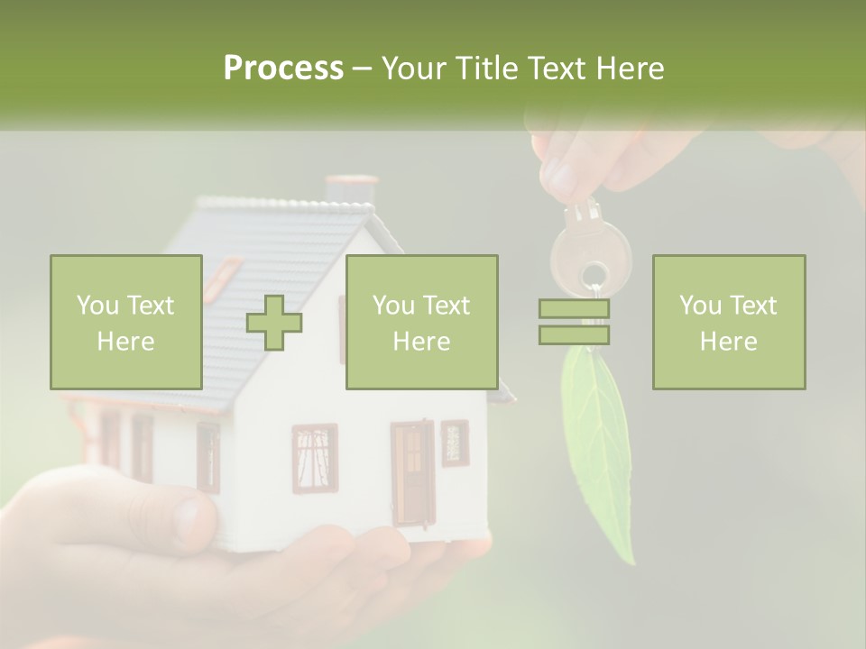 A Person Holding A Key To A House PowerPoint Template