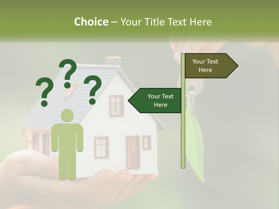 A Person Holding A Key To A House PowerPoint Template